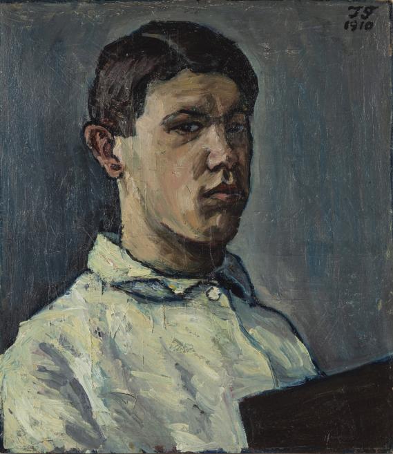  Self-portrait of the artist in his youth.