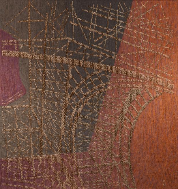 Egils Rozenbergs. Parīzes ritmi I. 2012. Vilna, lins, kapars, jaukta tehnika. Autora īpa&scaron;ums. Publicitātes foto