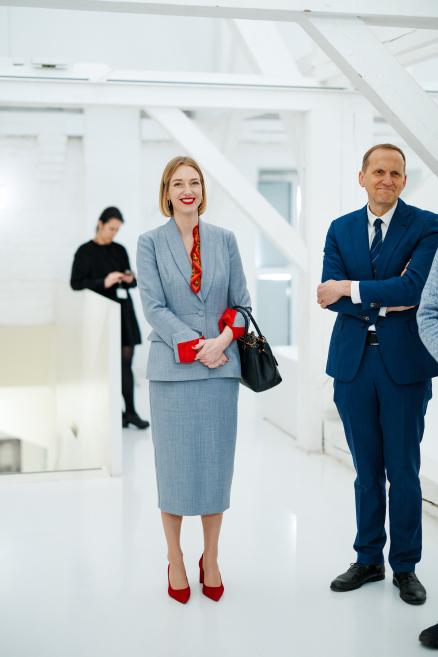 Izstādes viesi Latvijas Nacionālajā mākslas muzejā.