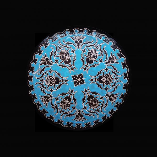 Rustem Skybin. Falcon. 2023. Clay,&nbsp;ceramics, glaze, enamel. Courtesy of the Artist. Publicity photo