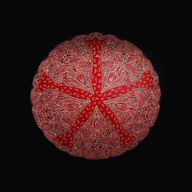 Rustem Skybin. Buckle. 2023. Clay,&nbsp;ceramics, glaze, enamel. Courtesy of the Artist. Publicity photo