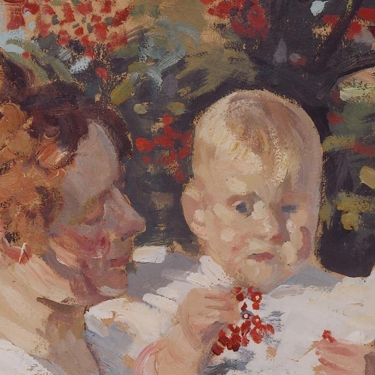 Janis Rozentāls. Zem pīlādža. 1905. gads. LNMM kolekcija