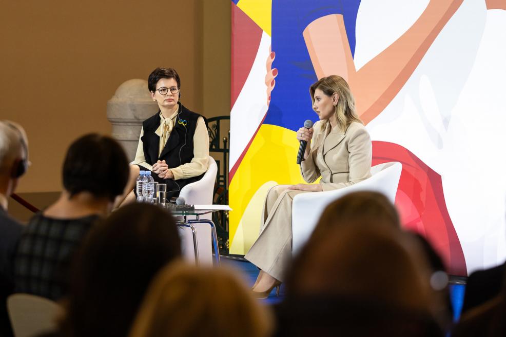 Ukraine's First Lady Olena Zelenska Visits the LNMA. Photo: Anton Kulakowskiy