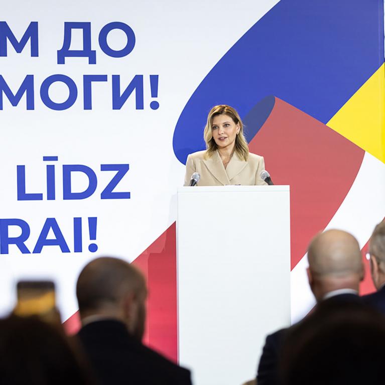 Ukraine's First Lady Olena Zelenska Visits the LNMA. Photo: Anton Kulakowskiy