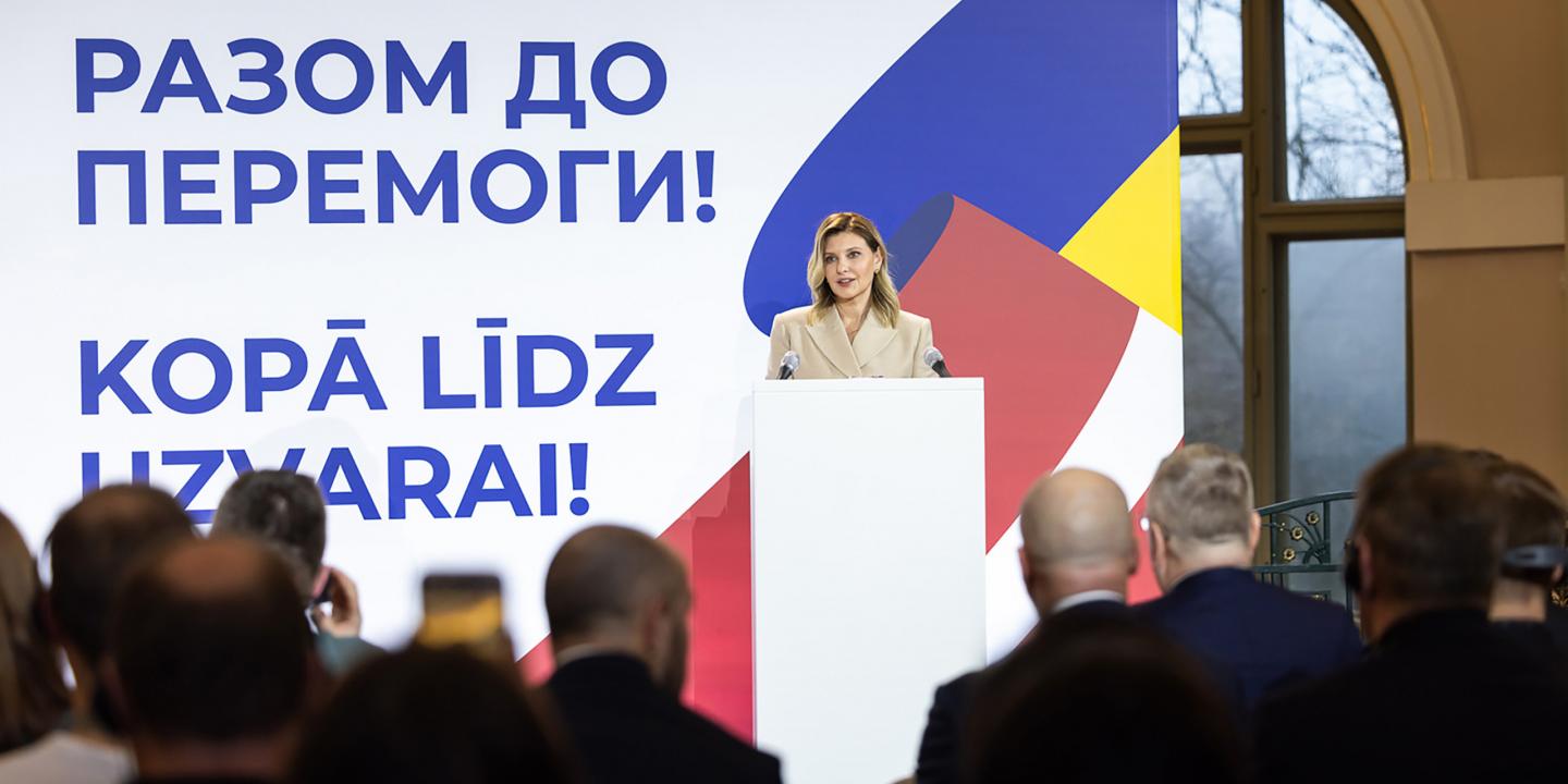 Ukraine's First Lady Olena Zelenska Visits the LNMA. Photo: Anton Kulakowskiy