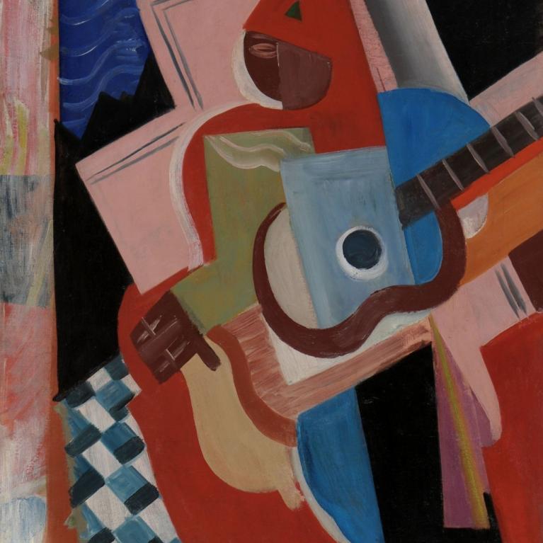 Stylized image with a guitar