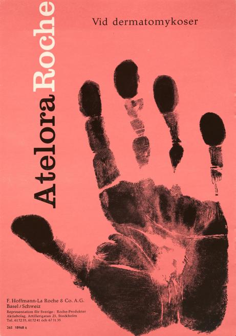 Roche Graphics Department. Atelora. Denmark. 1960s. Paper, offset print. Roche Archives, Basel, Switzerland. Publicity photo