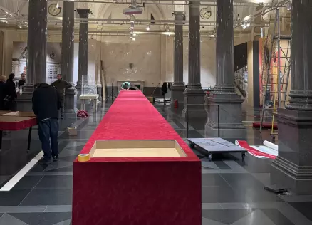 Tikšanās ar izstādes scenogrāfiem