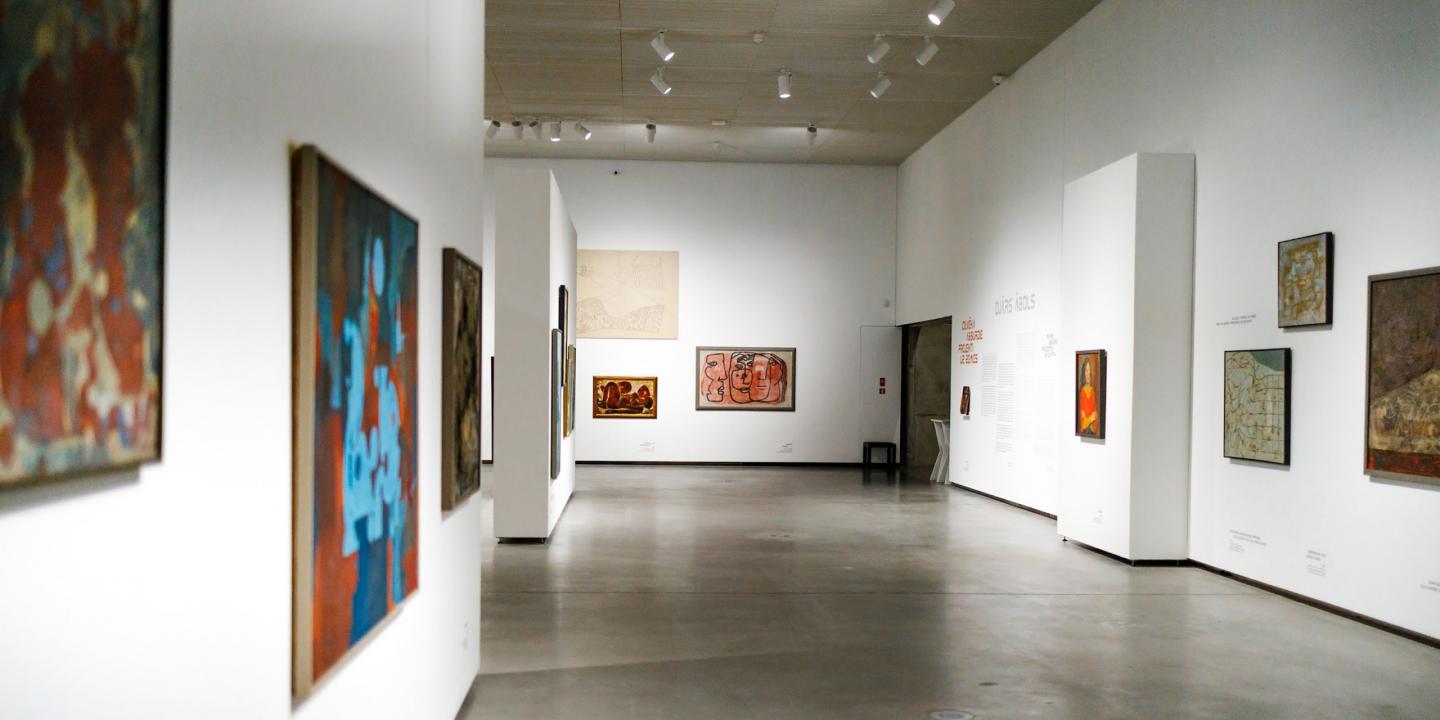 Ojāra Ābola izstāde. Foto: Kaspars Teilāns