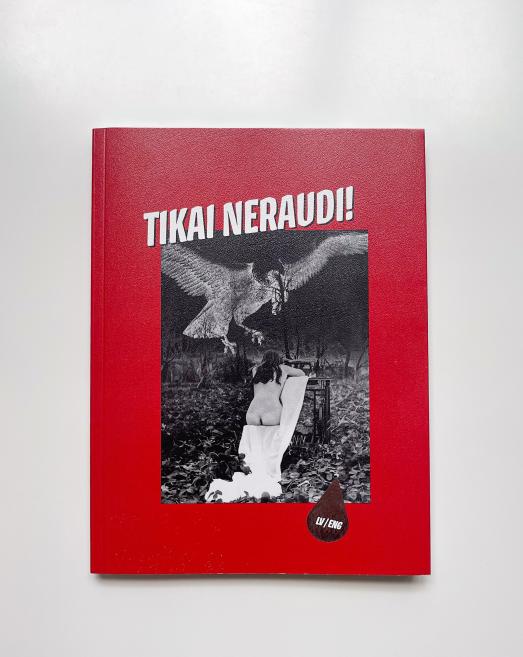 Izstādes &ldquo;Tikai neraudi! Feministiskie skatījumi Latvijas mākslā: 1965&ndash;2023&rdquo; katalogs. Dizains: Anna Ceipe, Zane Putniņa. 2023. Foto: Estere Rožkalne