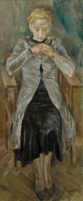 Alexandra Belcova. Mirdza. 1934. Oil on canvas. Collection of the Latvian National Museum of Art. Photo: Normunds Brasliņ&scaron;