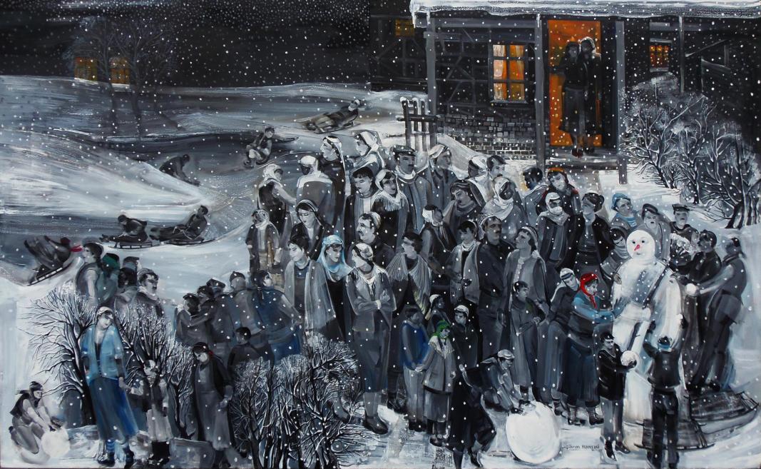 Ş&uuml;kran Pekmezci. Winter. 2018. Oil on canvas