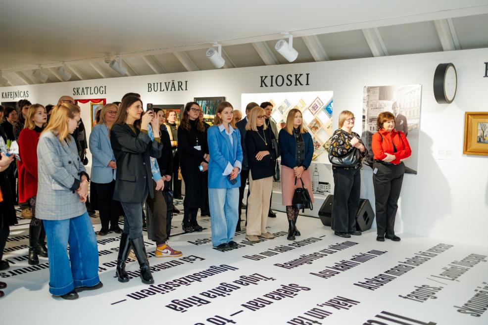 View from the exhibition Wandering the Streets: Urban Visions of Latvian Modernists. Photo: Kaspars Teilāns