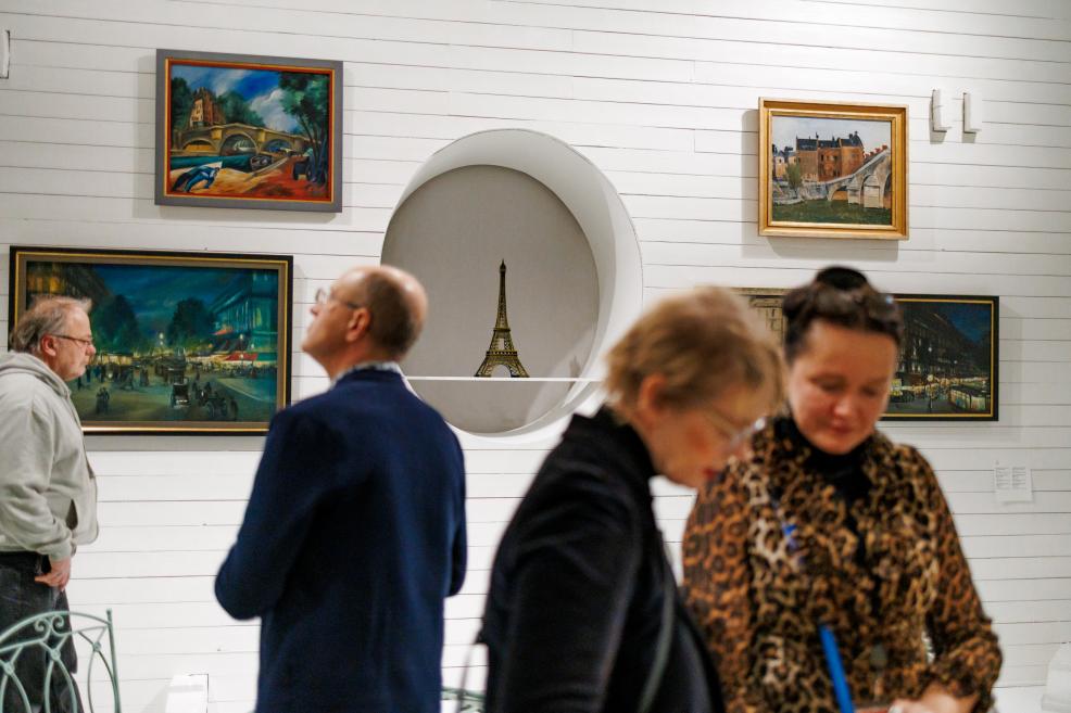 View from the exhibition Wandering the Streets: Urban Visions of Latvian Modernists. Photo: Kaspars Teilāns