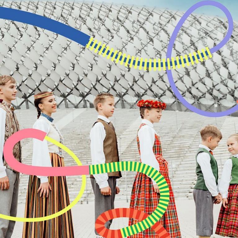 XIII Latvijas Skolu jaunatnes dziesmu un deju svētku publicitātes attēls