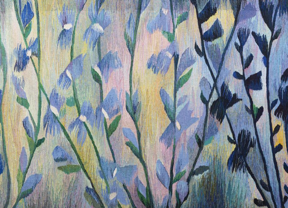 Iveta Vecenāne. Chicory. 2019. Wool, linen. Courtesy of the author. Photo: Didzis Grodzs