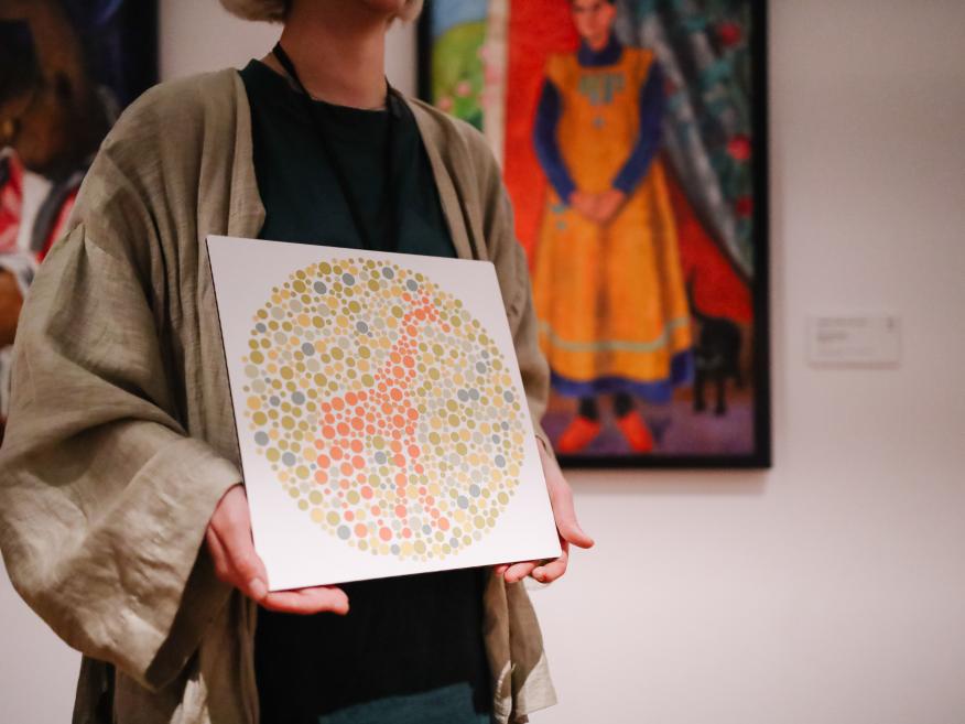 Projekta &ldquo;Krāsu treniņ&scaron; muzejā&rdquo; vizuālie materiāli. Foto: Estere Rožkalne