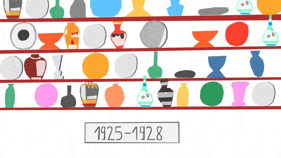 Darbnīcas &ldquo;Baltars&rdquo; animētā stāsta stopkadrs. 2025. Māksliniece: Betija Jakaite