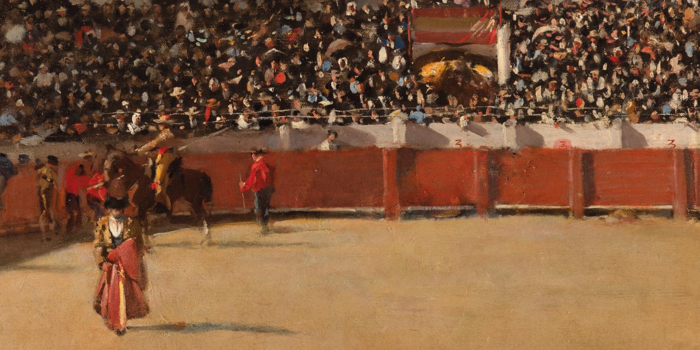 Ramon Casas (1866&ndash;1932). Bullfighting Ring. Undated. Oil on canvas. Private collection, Barcelona. Courtesy of the Galeria Senda. Publicity photo