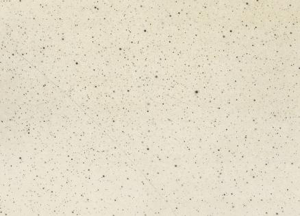 Gaišs, krēmkrāsas fons ar smalku, nevienmērīgu tumšu punktu izkliedi, kas atgādina zvaigžņotas debesis vai putekļainu virsmu.