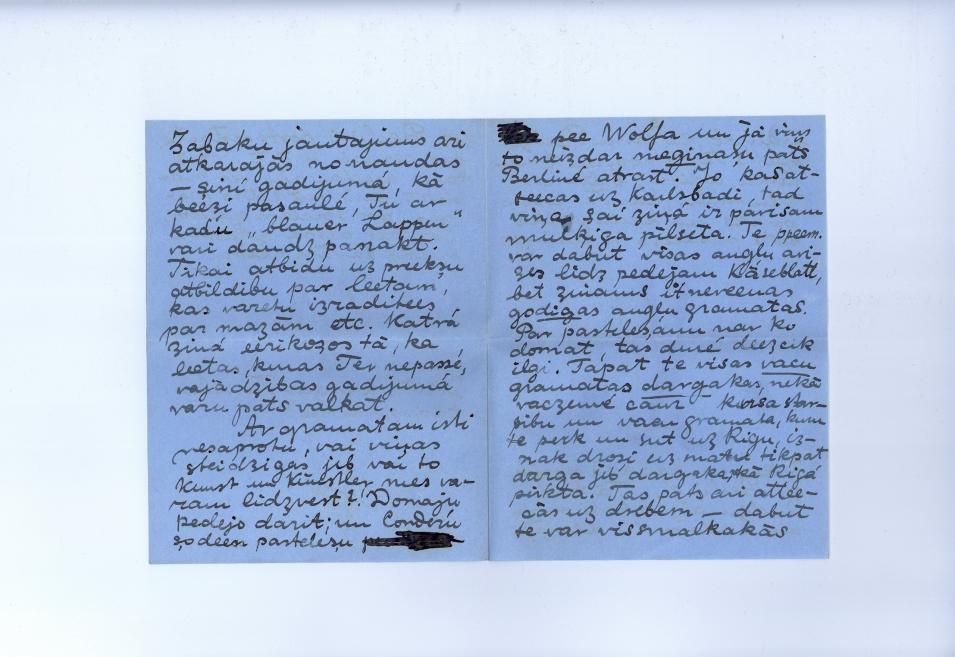 Jāzeps Grosvalds. Vēstule Oļģerdam Grosvaldam. 16.05.1914. Papīrs, rokraksts. LNMM kolekcija