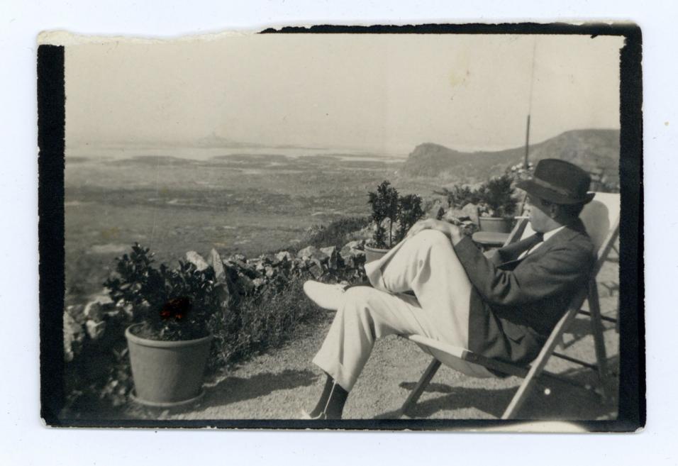 Jāzeps Grosvalds Džersijā. 1911. Melnbalta fotogrāfija. LNMM kolekcija