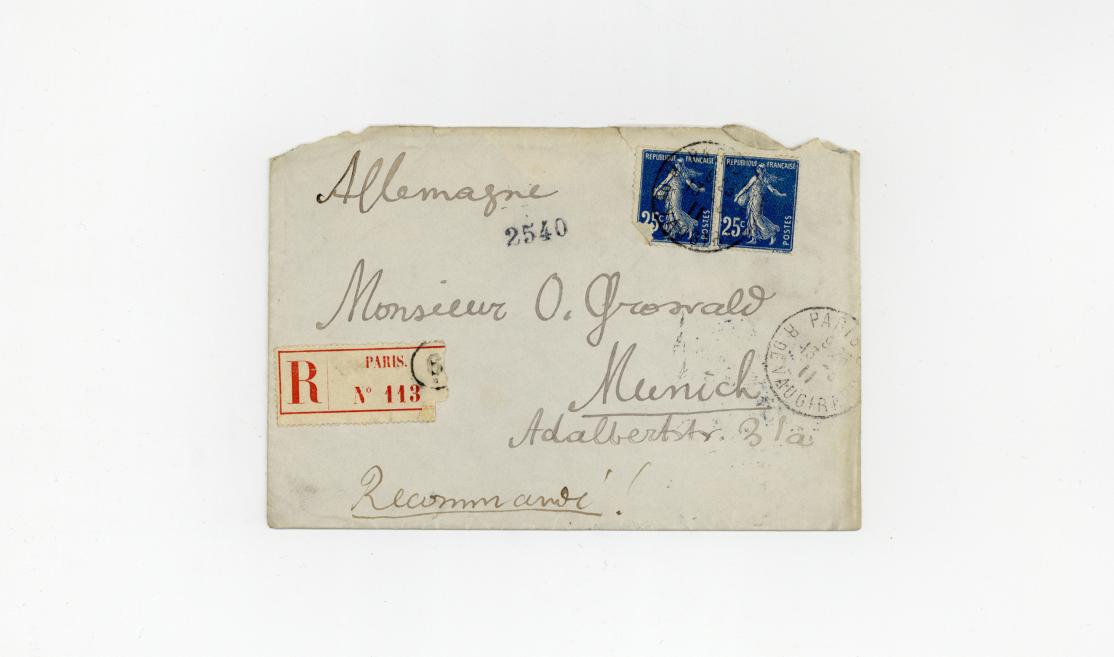 Jāzeps Grosvalds. Letter to Oļģerds Grosvalds. 12.03.1911. Manuscript on paper. LNMA collection