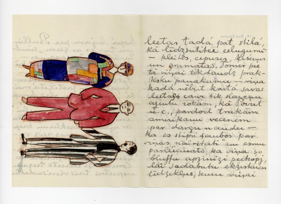 Jāzeps Grosvalds. Vēstule Oļģerdam Grosvaldam. 11.12.1913. Papīrs, rokraksts, LNMM kolekcija