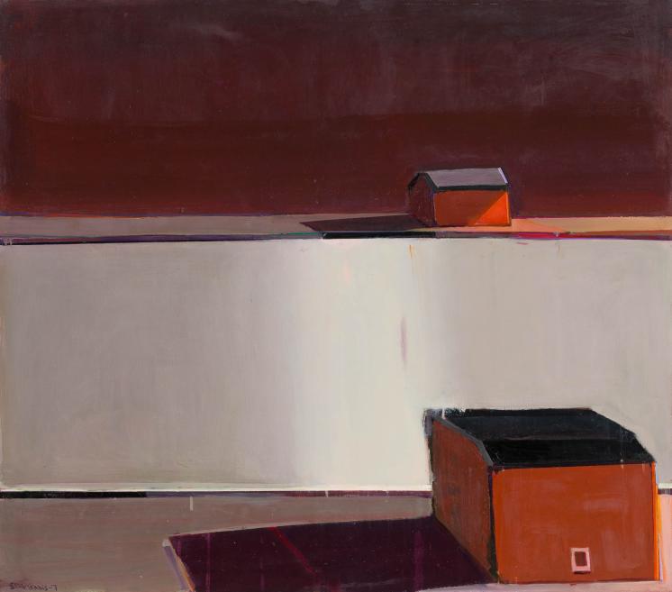 Raimonds Staprans. The White River. 2007. Oil on canvas, 112 x 150 cm. Family collection
