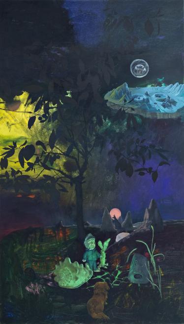 Ieva Putniņa. Dārzā. 2025. Audekls, eļļa. LNMM kolekcija. Publicitātes foto