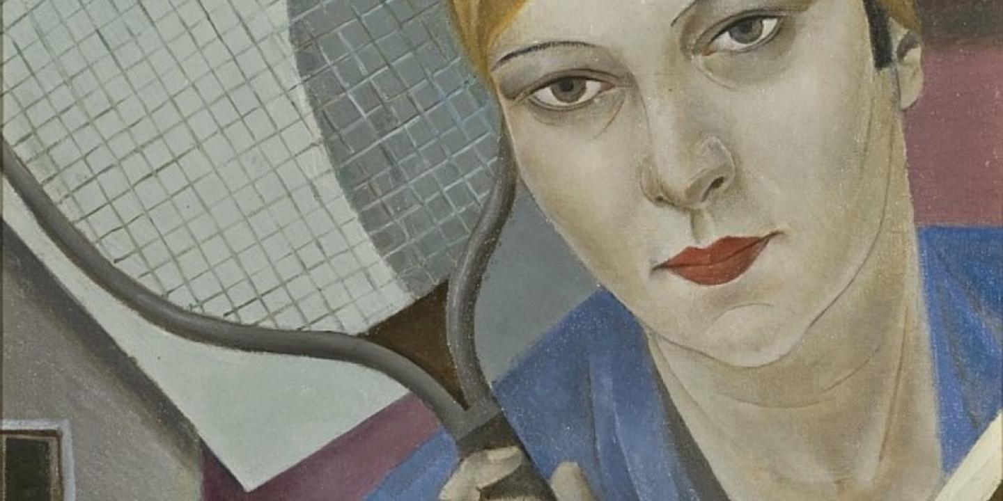 Aleksandra Beļcova. Tenisiste. 1927. Audekls, eļļa. LNMM kolekcija.&nbsp;