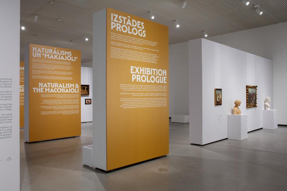 Exhibition&nbsp;Light from Italy: From Fattori to Morandi. Photo:&nbsp;Kristīne Madjare