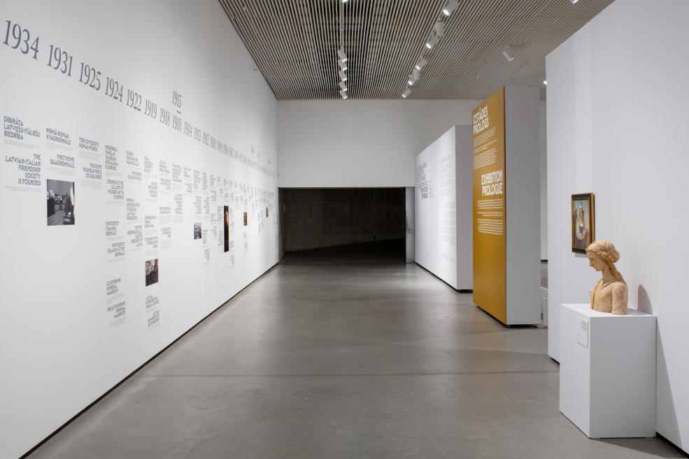 Exhibition&nbsp;Light from Italy: From Fattori to Morandi. Photo:&nbsp;Kristīne Madjare