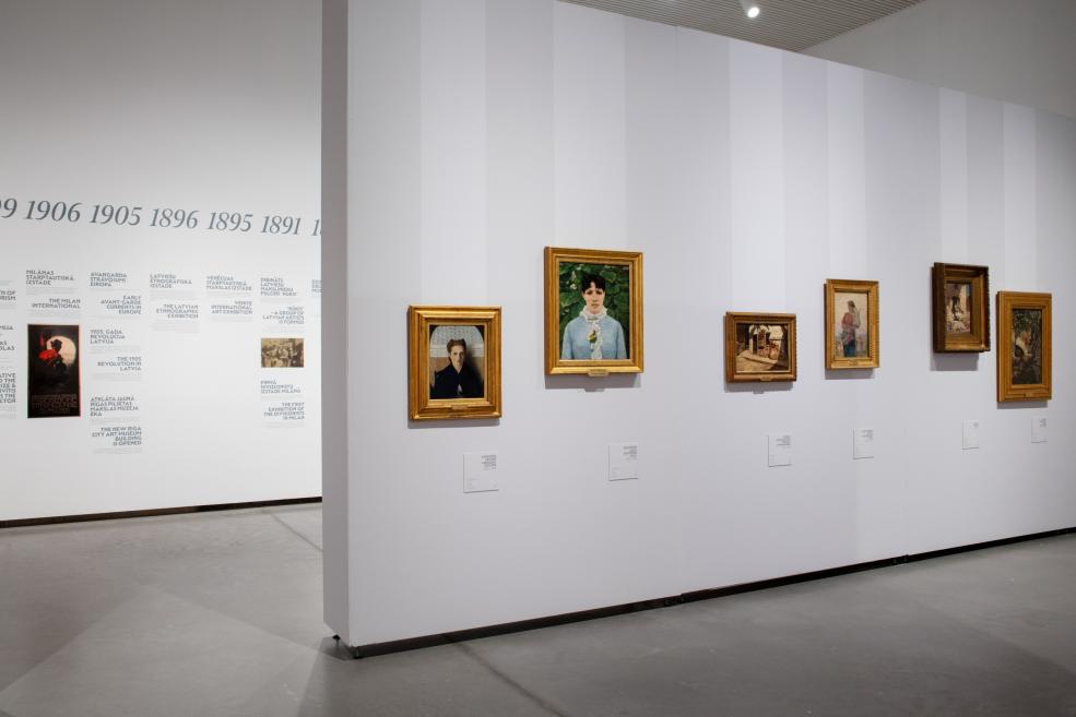 Exhibition&nbsp;Light from Italy: From Fattori to Morandi. Photo:&nbsp;Kristīne Madjare
