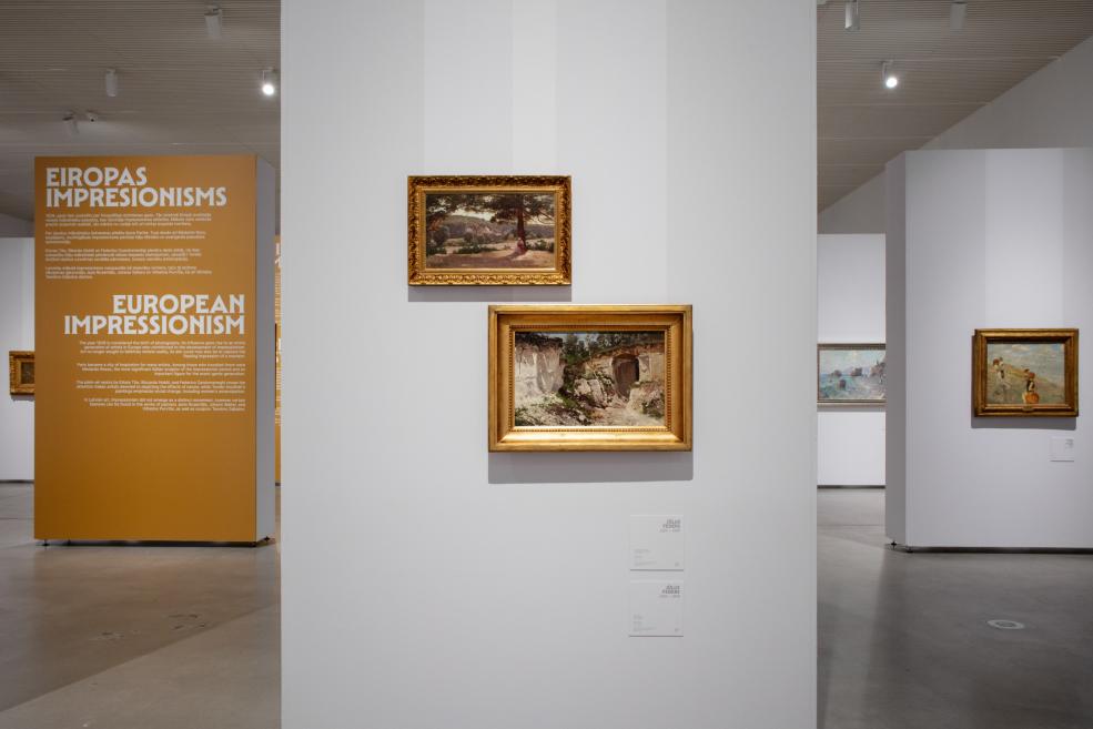 Exhibition&nbsp;Light from Italy: From Fattori to Morandi. Photo:&nbsp;Kristīne Madjare