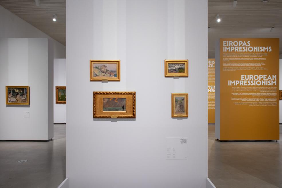 Exhibition&nbsp;Light from Italy: From Fattori to Morandi. Photo:&nbsp;Kristīne Madjare