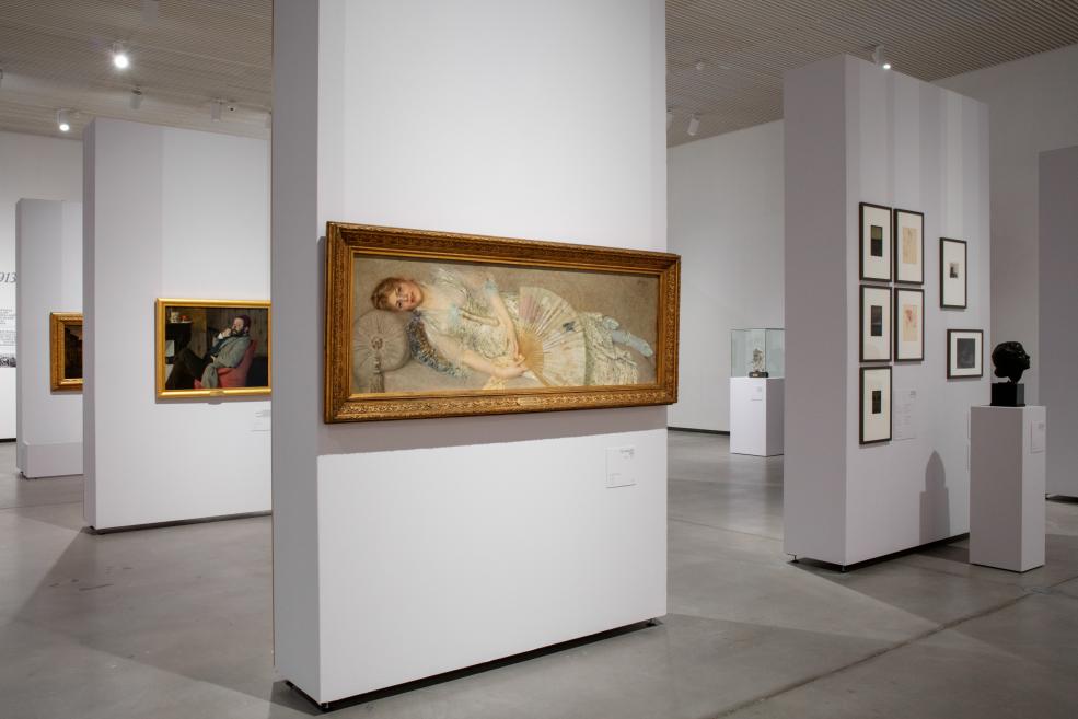 Exhibition&nbsp;Light from Italy: From Fattori to Morandi. Photo:&nbsp;Kristīne Madjare