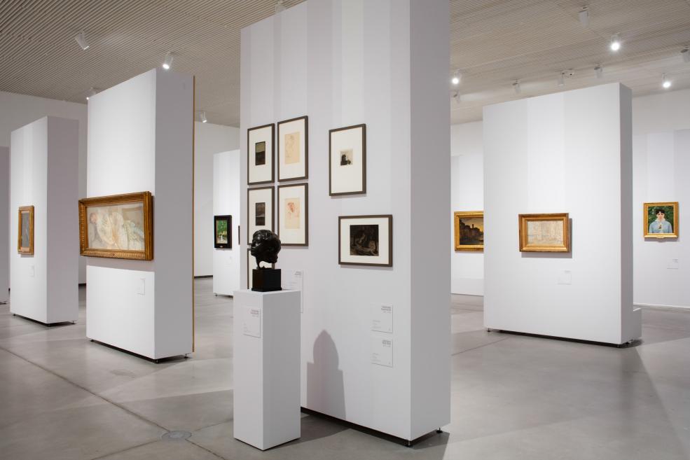 Exhibition&nbsp;Light from Italy: From Fattori to Morandi. Photo:&nbsp;Kristīne Madjare