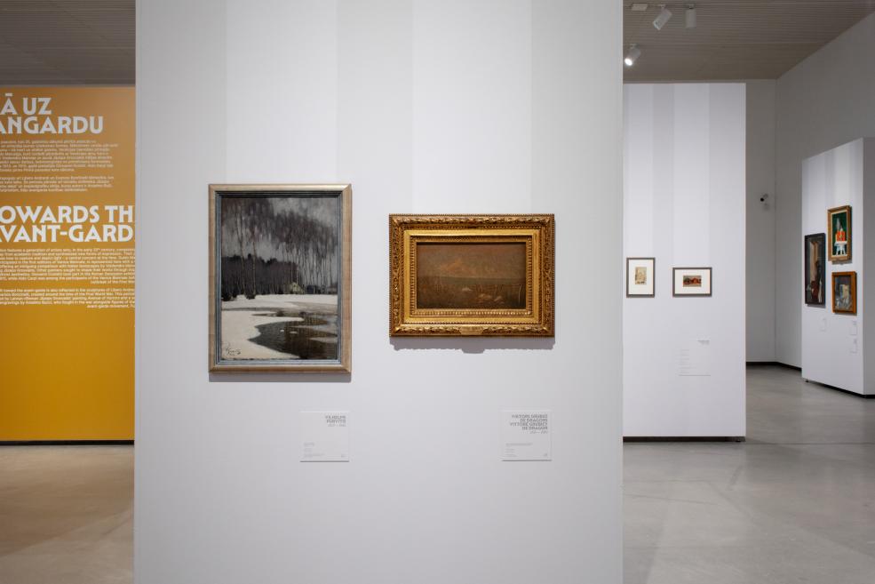 Exhibition&nbsp;Light from Italy: From Fattori to Morandi. Photo:&nbsp;Kristīne Madjare