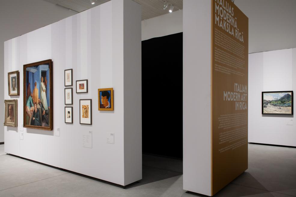 Exhibition&nbsp;Light from Italy: From Fattori to Morandi. Photo:&nbsp;Kristīne Madjare