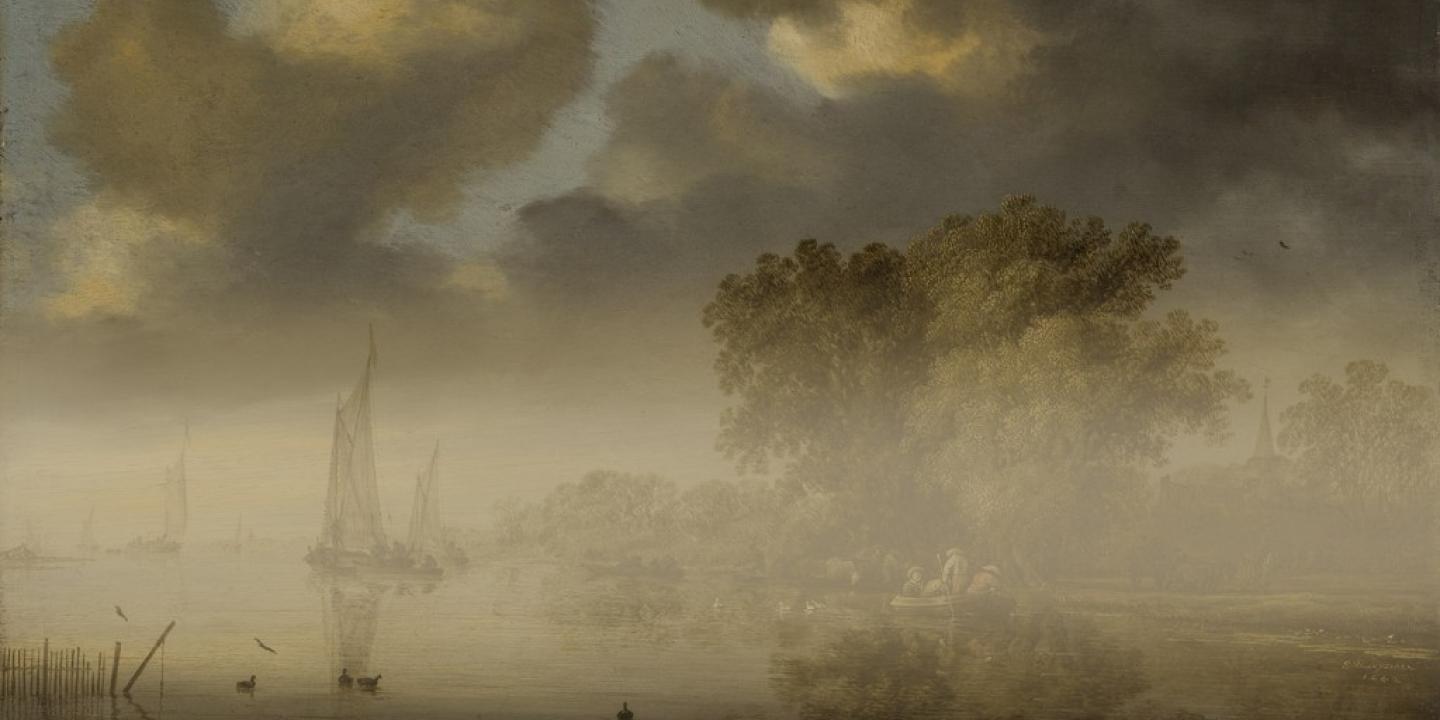 Salomon van Ruysdael (ca. 1600&ndash;1670). River Landscape. 1642. Collection of the Latvian National Museum of Art. Publicity photo