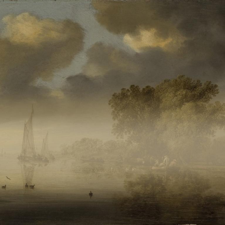 Salomon van Ruysdael (ca. 1600&ndash;1670). River Landscape. 1642. Collection of the Latvian National Museum of Art. Publicity photo