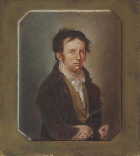 Karls Gothards Grass (Karl Gotthard Grass). Pa&scaron;portrets pēc M. J. G. Dillisa oriģināla. 1808. Papīrs, pastelis. LNMM kolekcija