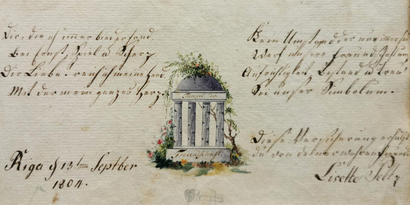 Johans Kristofs Broce (1742&ndash;1823). Dažādu Vidzemes pieminekļu, skatu, monētu, ģerboņu u. c. krājums. 6. sējums. Rīga. 1794&ndash;1796. Latvijas Universitātes Akadēmiskās bibliotēkas kolekcija