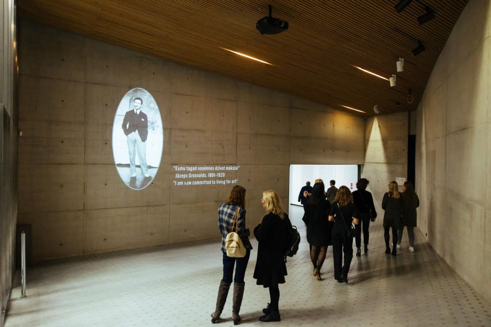 Entrance area to the exhibition