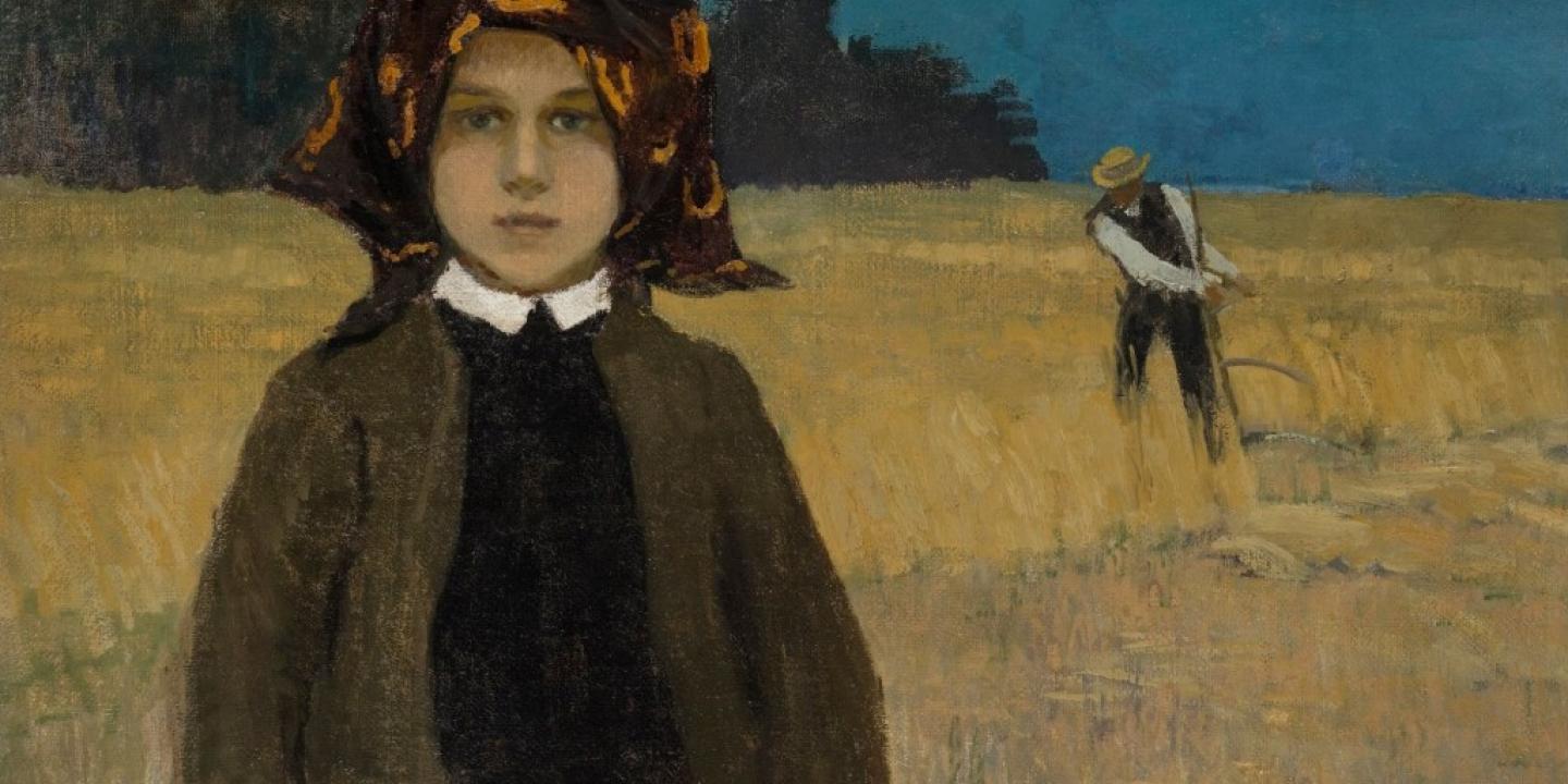 Johans Valters (1869&ndash;1932). Peasant Girl. Ca. 1904. Oil on canvas. Collection of the Latvian National Museum of Art, Riga. Photo: Normunds Brasliņ&scaron;