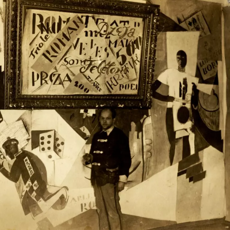 Romans Suta Preses ballē. 1927. Foto: Nezināms autors. SBM kolekcija