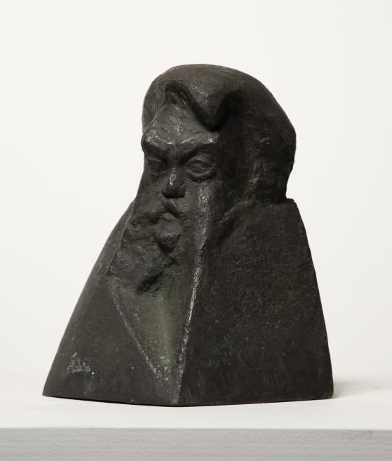 Teodors Zaļkalns. Portrait of Modest Mussorgsky. 1919. Bronze.&nbsp;LNMA collection