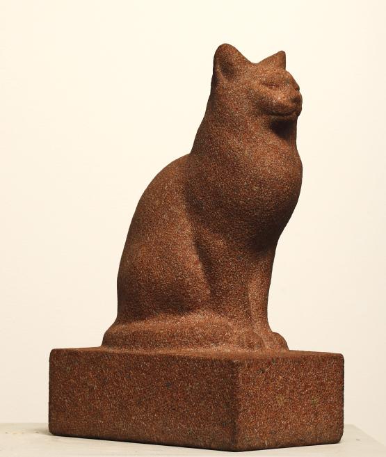 Teodors Zaļkalns. Cat. 1965. Granite.&nbsp;LNMA collection