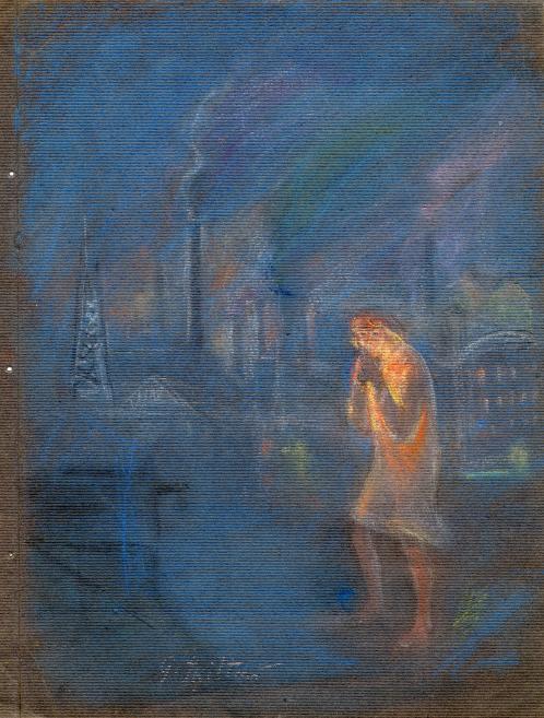 Gustavs &Scaron;ķilters.&nbsp;Sapņu nesējs. 1923. Papīrs, pastelis.&nbsp;LNMM kolekcija